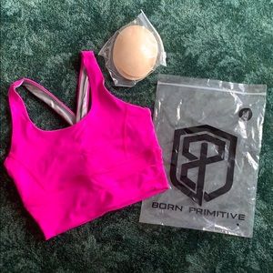 Born Primitive Intensity Sports Bra (Fuchsia)